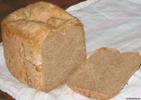 Обеденный - простой рецепт цельнозернового хлеба